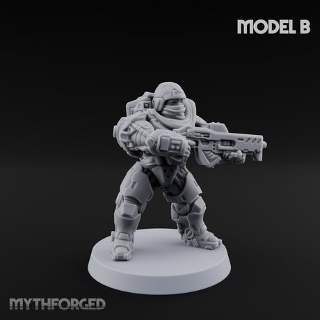 Heavy Armoured Desert Troopers Miniature for Dungeons and Dragons, Pathfinder or other TTRPGs