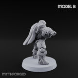 Heavy Armoured Desert Trooper B Miniature for Dungeons and Dragons, Pathfinder or other TTRPGs