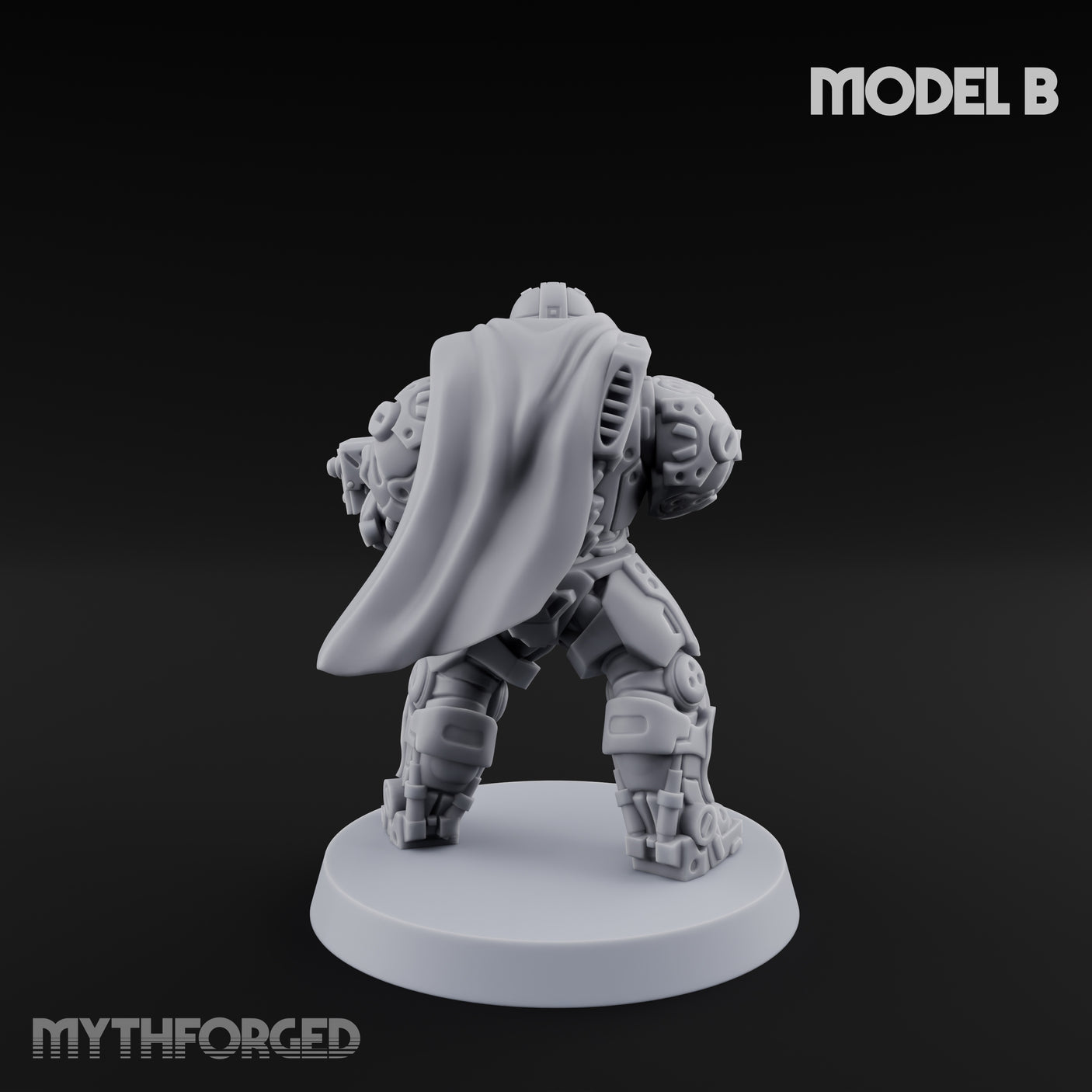 Heavy Armoured Desert Trooper B Miniature for Dungeons and Dragons, Pathfinder or other TTRPGs
