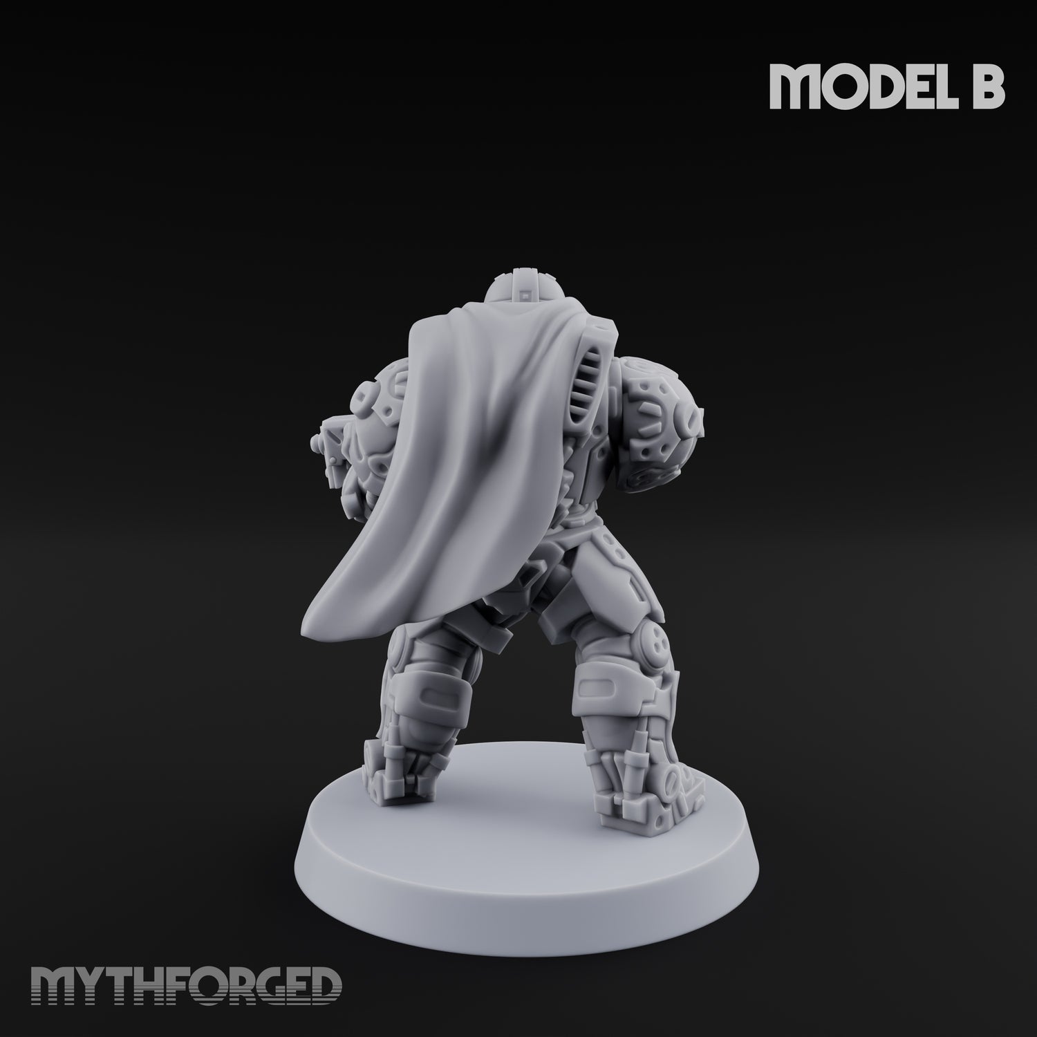 Heavy Armoured Desert Trooper B Miniature for Dungeons and Dragons, Pathfinder or other TTRPGs