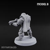 Heavy Armoured Desert Trooper B Miniature for Dungeons and Dragons, Pathfinder or other TTRPGs