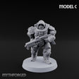 Heavy Armoured Desert Trooper C Miniature for Dungeons and Dragons, Pathfinder or other TTRPGs