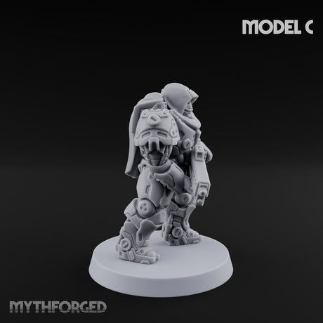 Heavy Armoured Desert Troopers Miniature for Dungeons and Dragons, Pathfinder or other TTRPGs