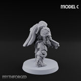 Heavy Armoured Desert Trooper C Miniature for Dungeons and Dragons, Pathfinder or other TTRPGs