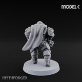 Heavy Armoured Desert Trooper C Miniature for Dungeons and Dragons, Pathfinder or other TTRPGs