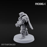 Heavy Armoured Desert Trooper C Miniature for Dungeons and Dragons, Pathfinder or other TTRPGs