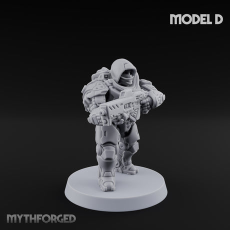 Heavy Armoured Desert Troopers Miniature for Dungeons and Dragons, Pathfinder or other TTRPGs