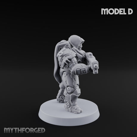 Heavy Armoured Desert Troopers Miniature for Dungeons and Dragons, Pathfinder or other TTRPGs