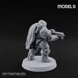 Heavy Armoured Desert Trooper D Miniature for Dungeons and Dragons, Pathfinder or other TTRPGs