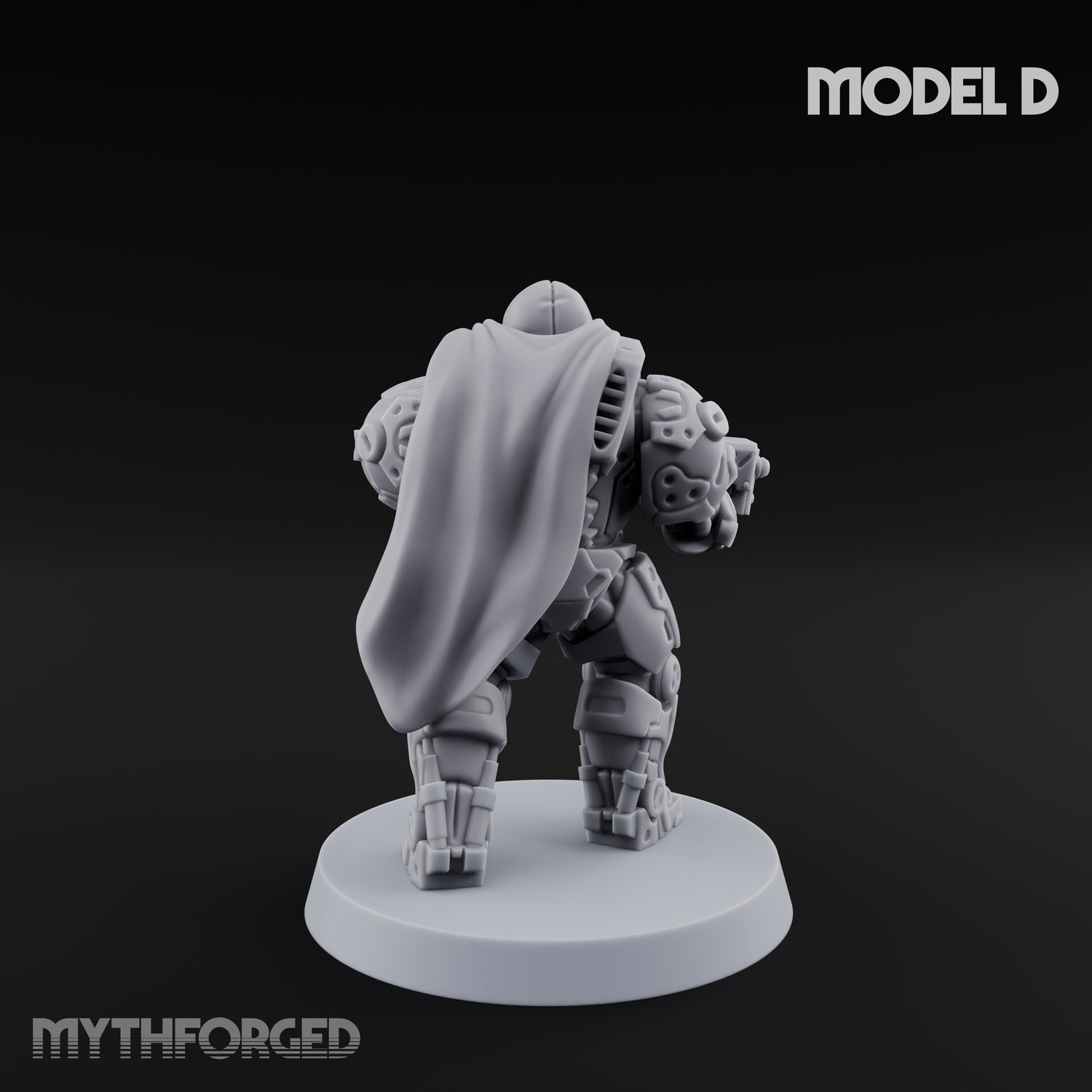 Heavy Armoured Desert Trooper D Miniature for Dungeons and Dragons, Pathfinder or other TTRPGs