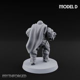Heavy Armoured Desert Trooper D Miniature for Dungeons and Dragons, Pathfinder or other TTRPGs