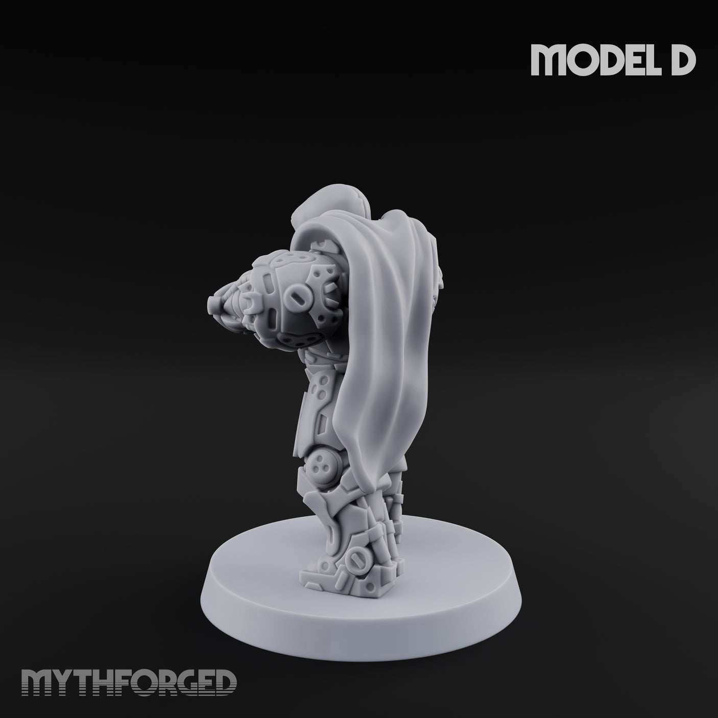 Heavy Armoured Desert Trooper D Miniature for Dungeons and Dragons, Pathfinder or other TTRPGs