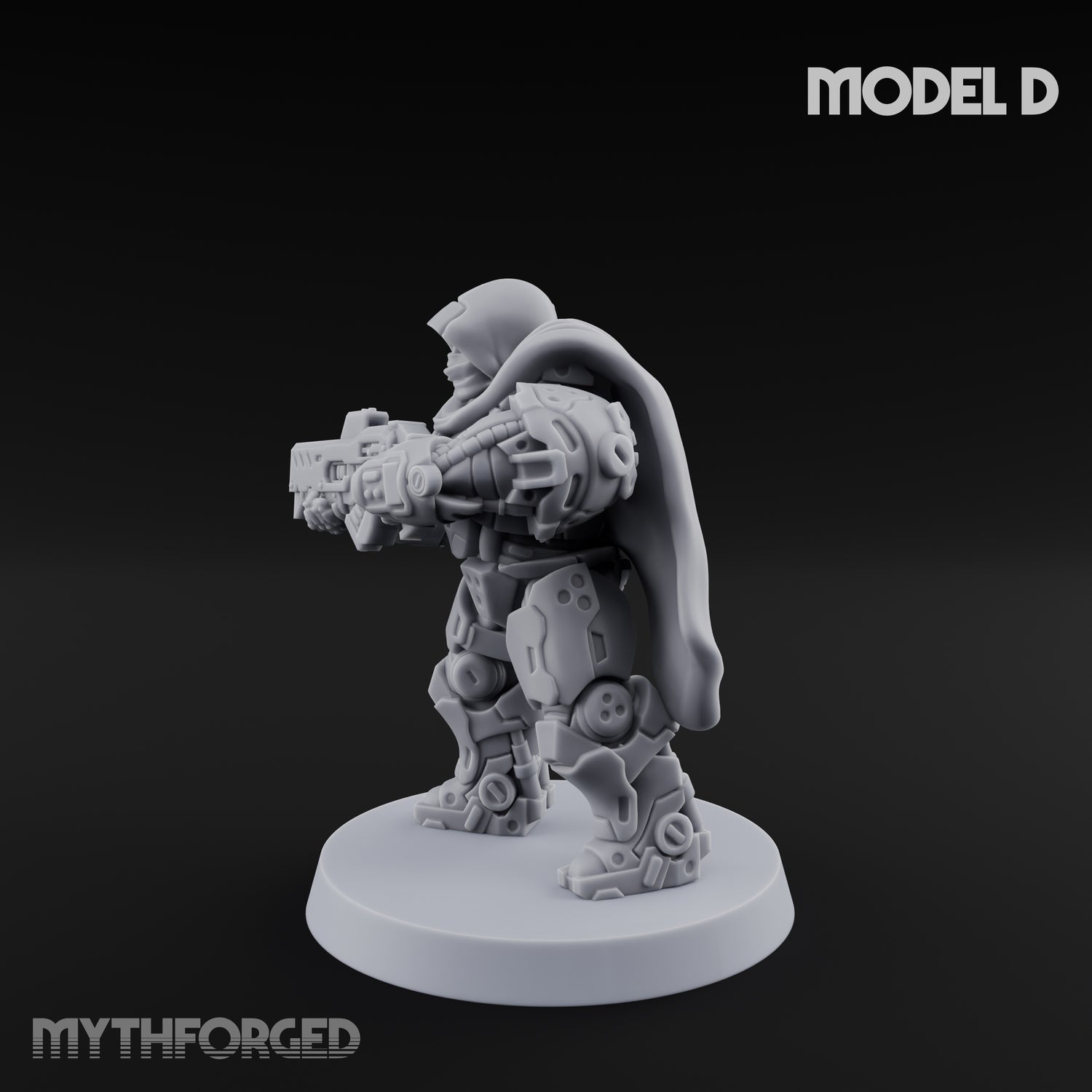 Heavy Armoured Desert Trooper D Miniature for Dungeons and Dragons, Pathfinder or other TTRPGs