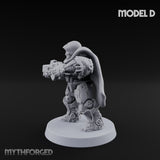 Heavy Armoured Desert Trooper D Miniature for Dungeons and Dragons, Pathfinder or other TTRPGs
