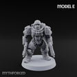 Heavy Armoured Desert Trooper E Miniature for Dungeons and Dragons, Pathfinder or other TTRPGs