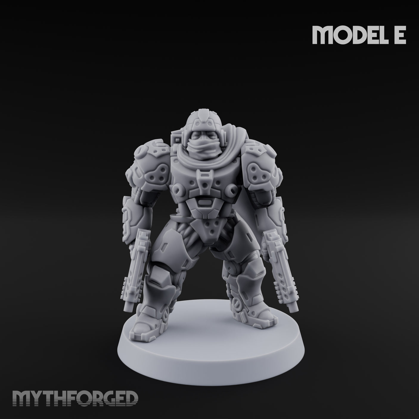 Heavy Armoured Desert Trooper E Miniature for Dungeons and Dragons, Pathfinder or other TTRPGs