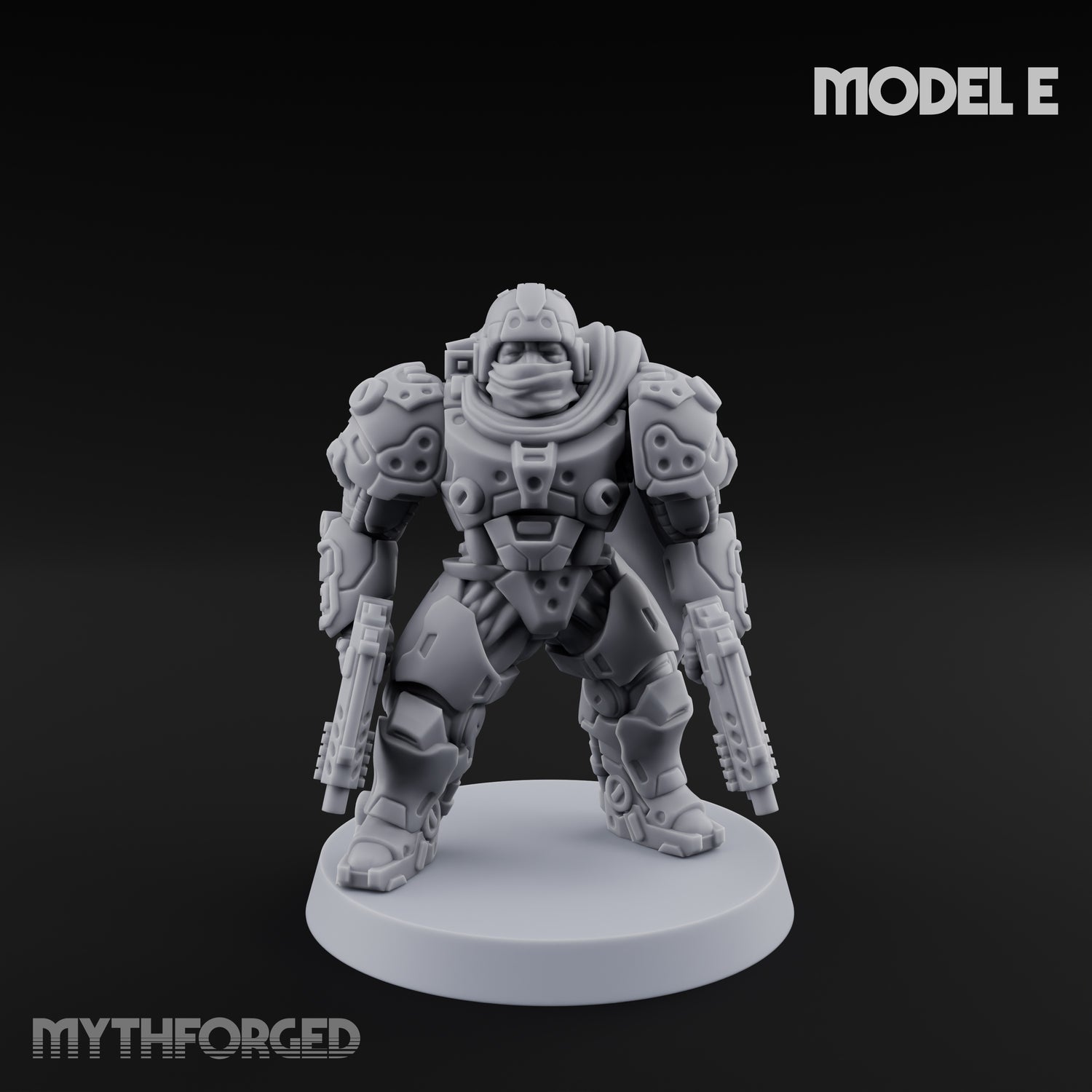 Heavy Armoured Desert Trooper E Miniature for Dungeons and Dragons, Pathfinder or other TTRPGs