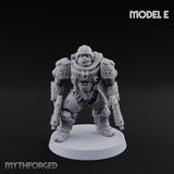 Heavy Armoured Desert Trooper E Miniature for Dungeons and Dragons, Pathfinder or other TTRPGs