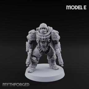 Heavy Armoured Desert Trooper E Miniature for Dungeons and Dragons, Pathfinder or other TTRPGs