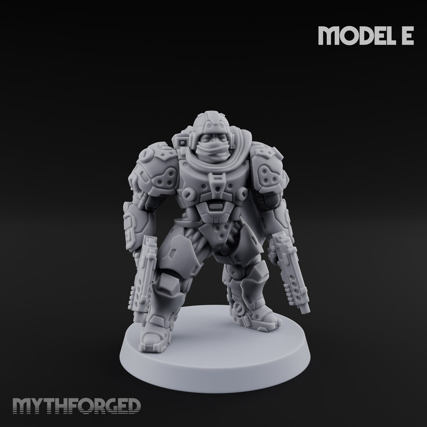 Heavy Armoured Desert Trooper E Miniature for Dungeons and Dragons, Pathfinder or other TTRPGs