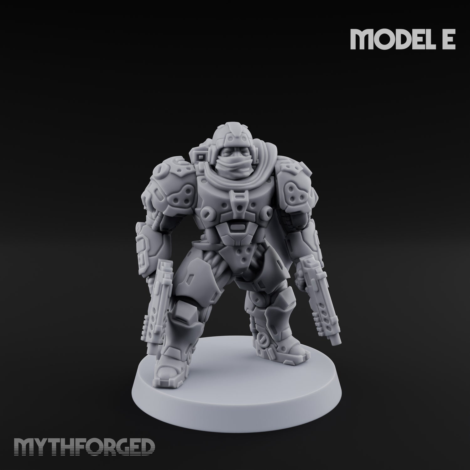 Heavy Armoured Desert Trooper E Miniature for Dungeons and Dragons, Pathfinder or other TTRPGs