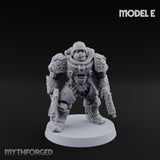 Heavy Armoured Desert Trooper E Miniature for Dungeons and Dragons, Pathfinder or other TTRPGs