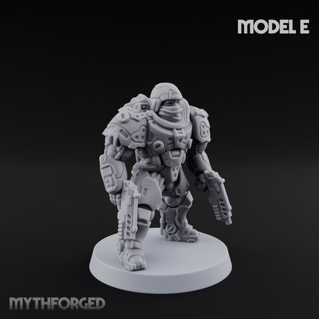 Heavy Armoured Desert Troopers Miniature for Dungeons and Dragons, Pathfinder or other TTRPGs