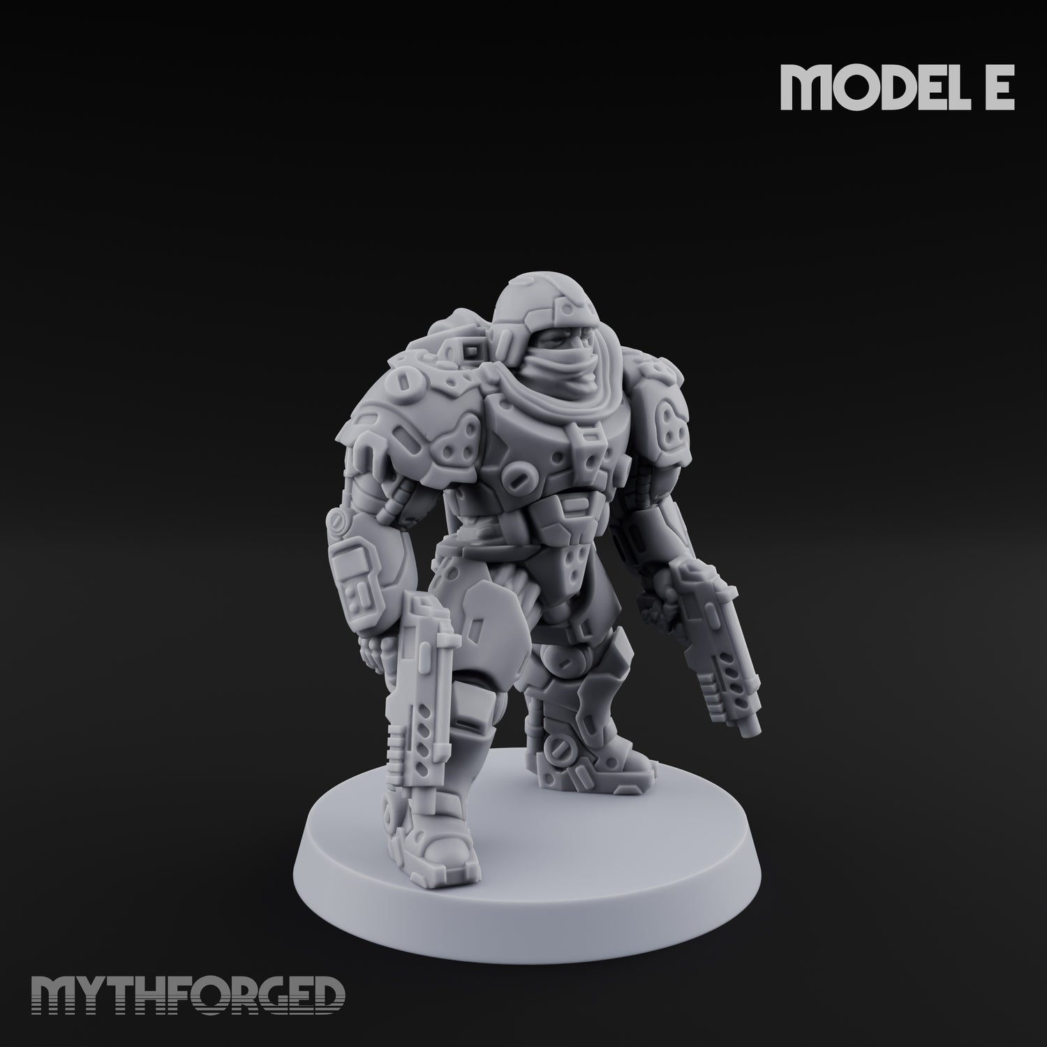 Heavy Armoured Desert Trooper E Miniature for Dungeons and Dragons, Pathfinder or other TTRPGs
