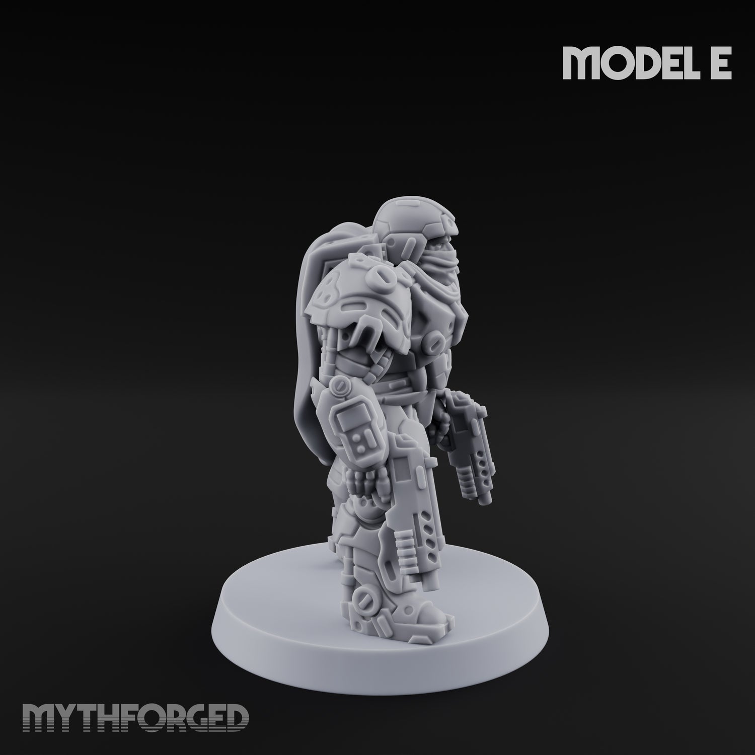 Heavy Armoured Desert Trooper E Miniature for Dungeons and Dragons, Pathfinder or other TTRPGs