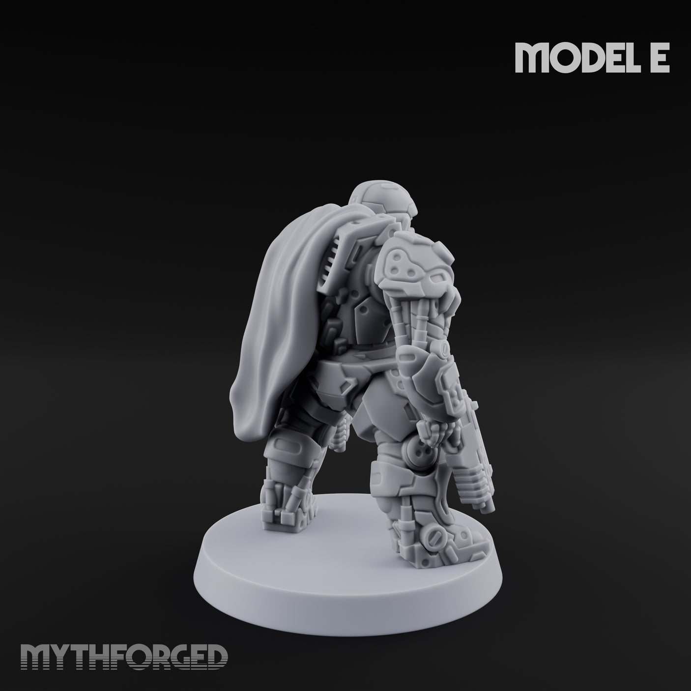 Heavy Armoured Desert Trooper E Miniature for Dungeons and Dragons, Pathfinder or other TTRPGs