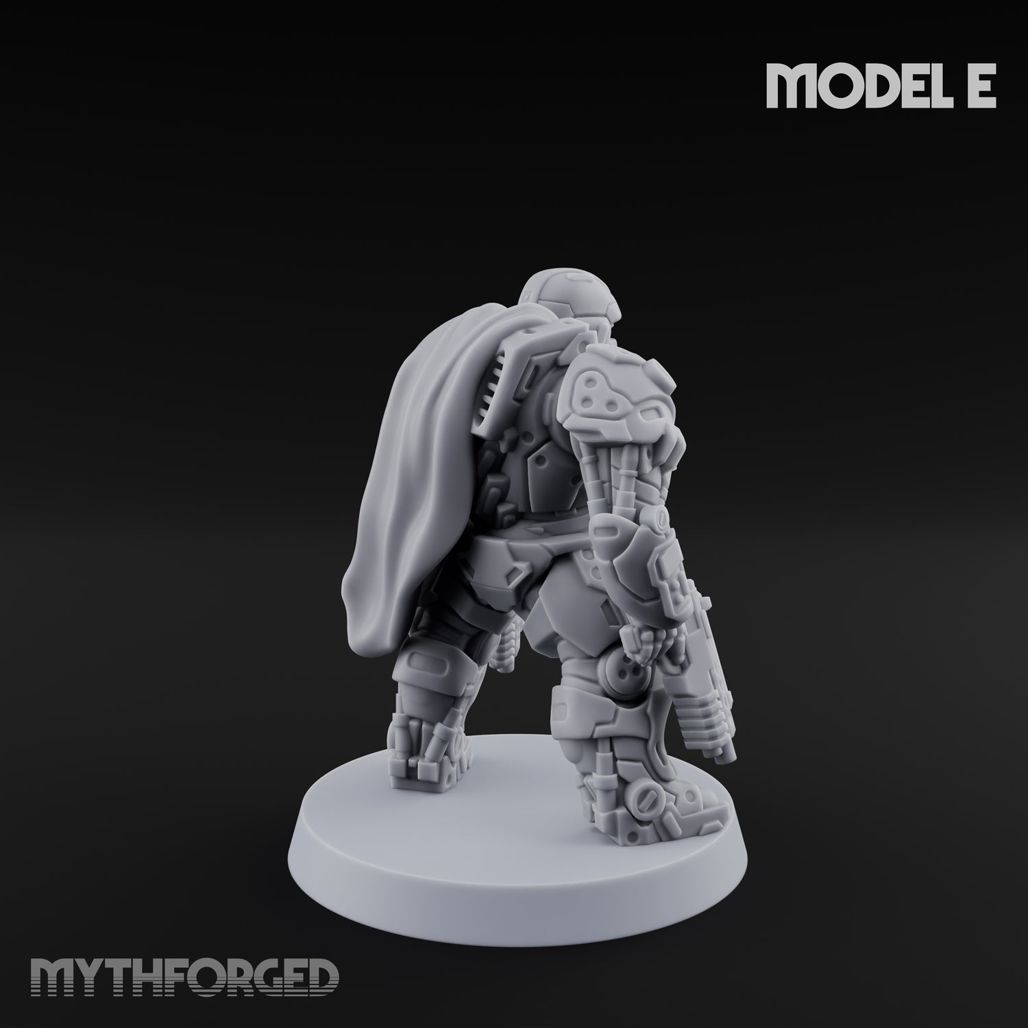 Heavy Armoured Desert Trooper E Miniature for Dungeons and Dragons, Pathfinder or other TTRPGs