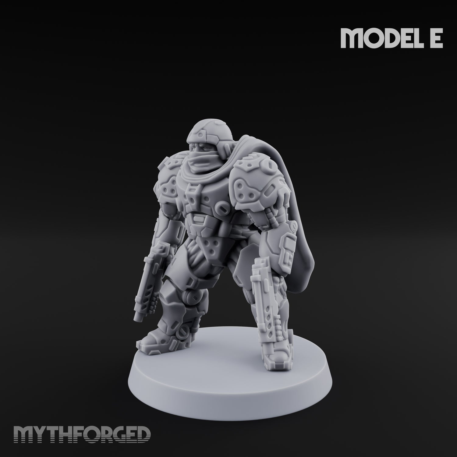 Heavy Armoured Desert Trooper E Miniature for Dungeons and Dragons, Pathfinder or other TTRPGs