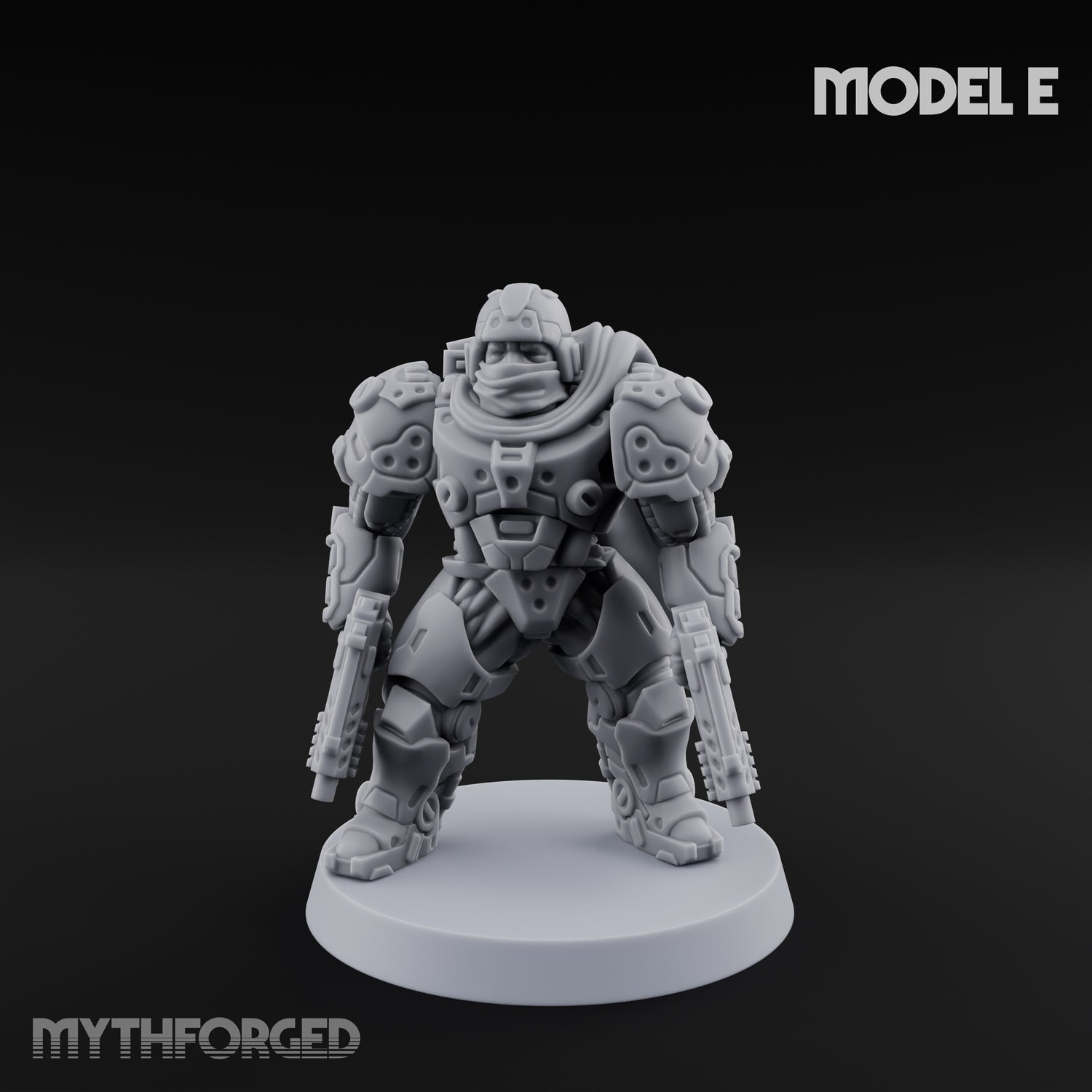 Heavy Armoured Desert Trooper E Miniature for Dungeons and Dragons, Pathfinder or other TTRPGs
