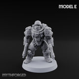 Heavy Armoured Desert Trooper E Miniature for Dungeons and Dragons, Pathfinder or other TTRPGs