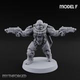 Heavy Armoured Desert Trooper F Miniature for Dungeons and Dragons, Pathfinder or other TTRPGs