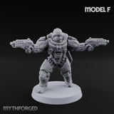 Heavy Armoured Desert Trooper F Miniature for Dungeons and Dragons, Pathfinder or other TTRPGs