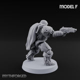 Heavy Armoured Desert Trooper F Miniature for Dungeons and Dragons, Pathfinder or other TTRPGs