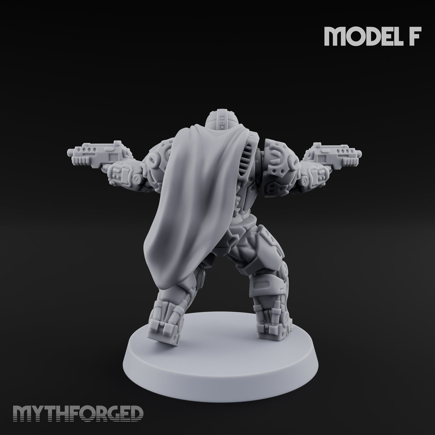 Heavy Armoured Desert Trooper F Miniature for Dungeons and Dragons, Pathfinder or other TTRPGs
