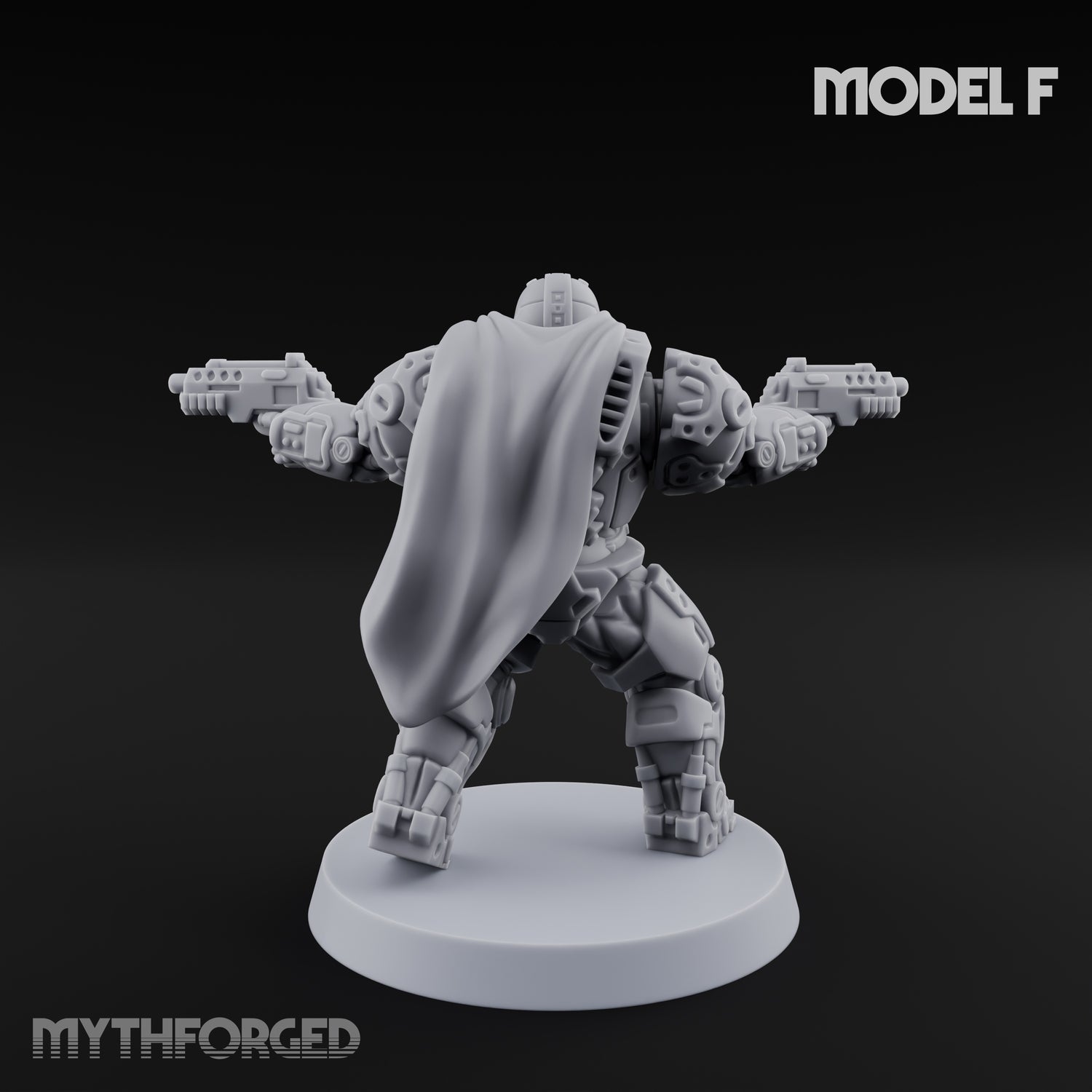 Heavy Armoured Desert Trooper F Miniature for Dungeons and Dragons, Pathfinder or other TTRPGs