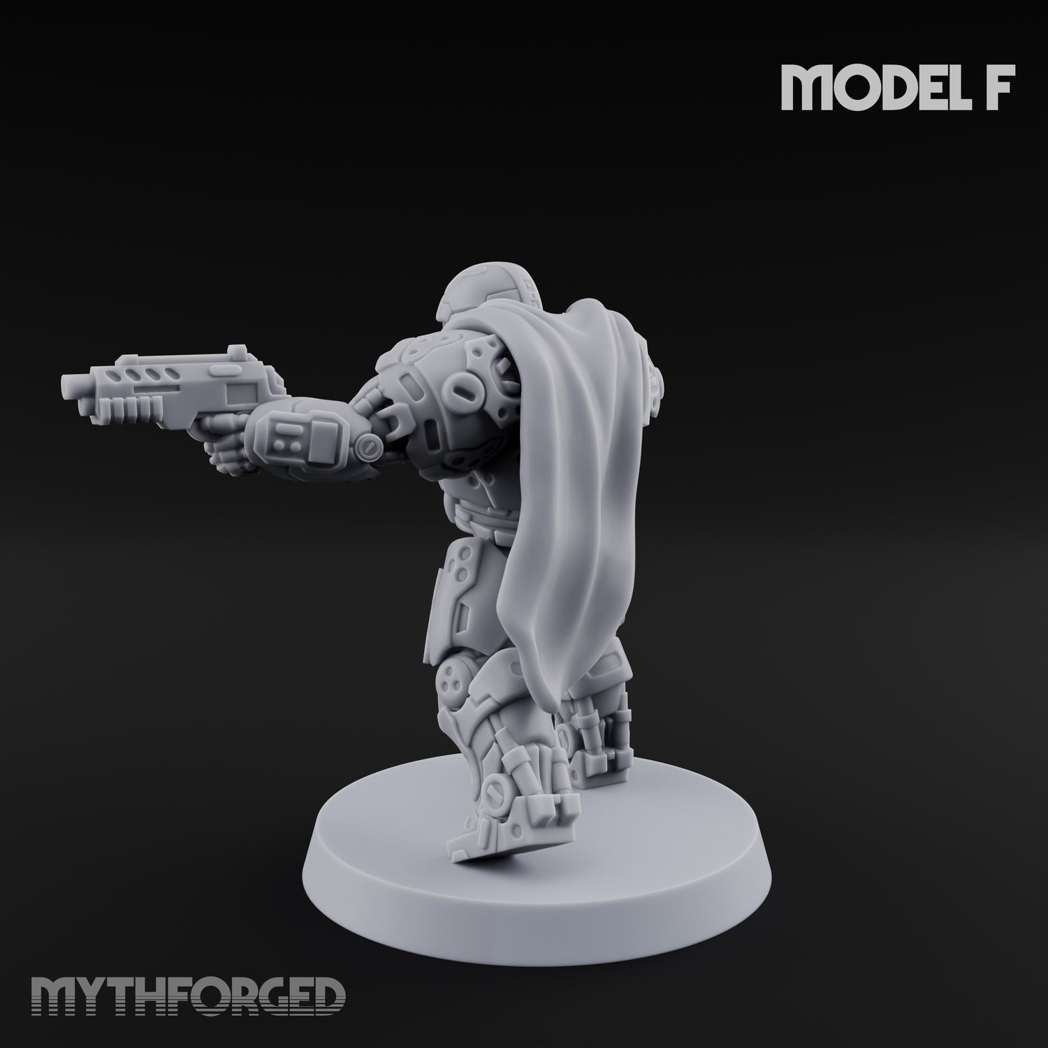 Heavy Armoured Desert Trooper F Miniature for Dungeons and Dragons, Pathfinder or other TTRPGs