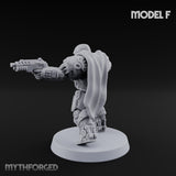 Heavy Armoured Desert Trooper F Miniature for Dungeons and Dragons, Pathfinder or other TTRPGs