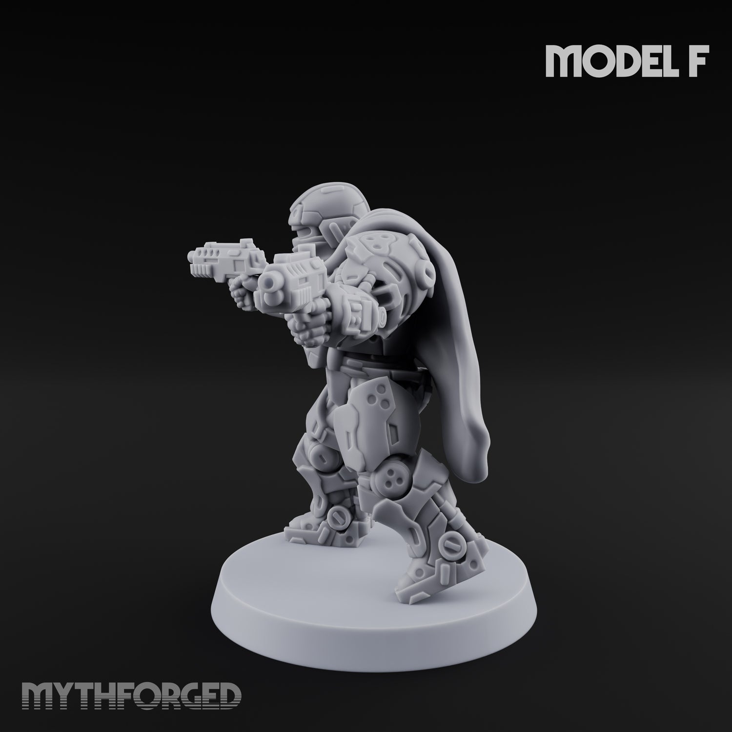 Heavy Armoured Desert Trooper F Miniature for Dungeons and Dragons, Pathfinder or other TTRPGs