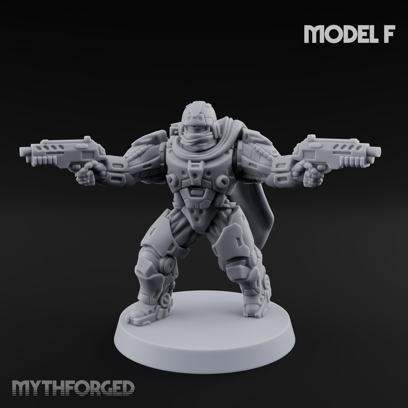 Heavy Armoured Desert Trooper F Miniature for Dungeons and Dragons, Pathfinder or other TTRPGs