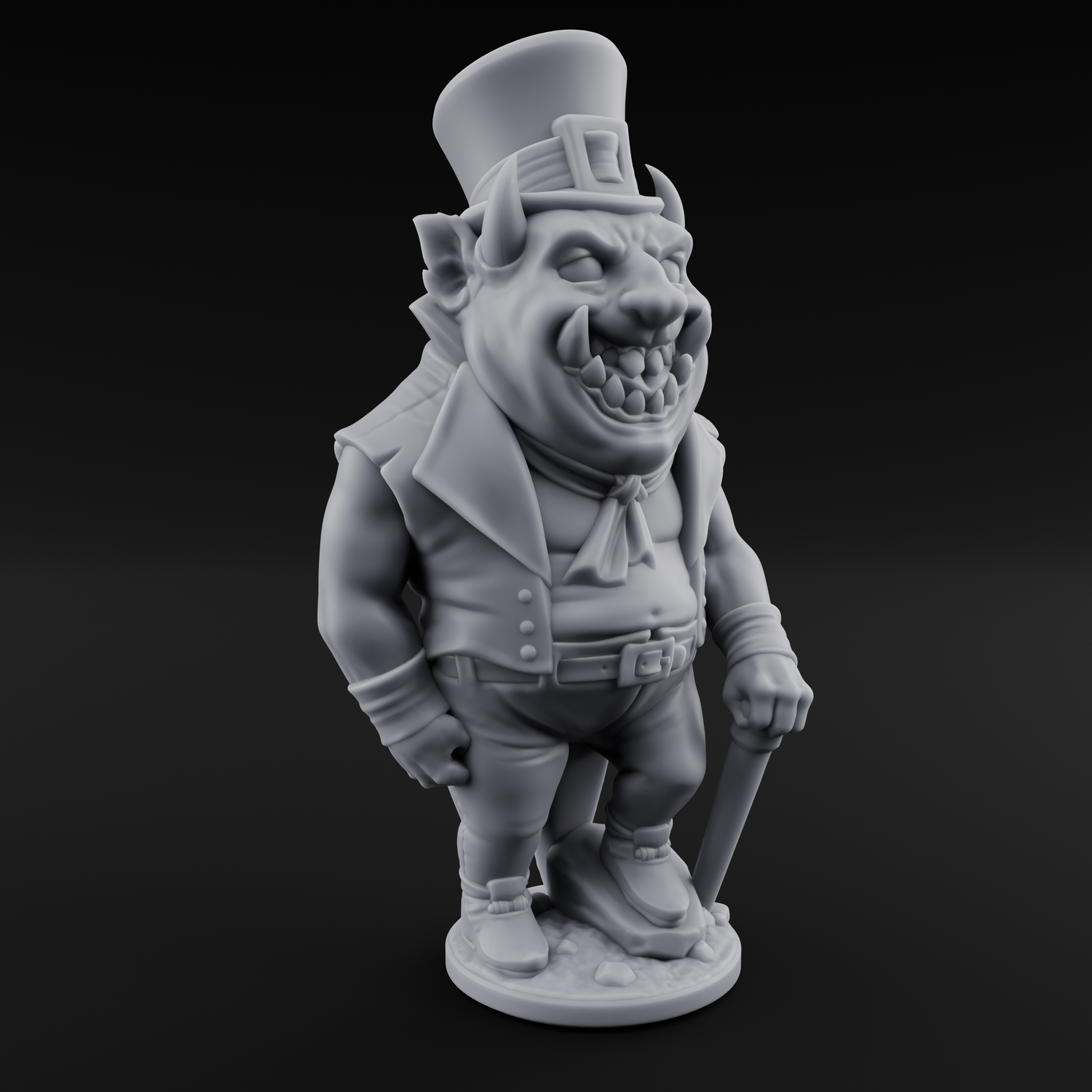 Roll Up Roll Up Devil Entertainers Miniature for Dungeons and Dragons, Pathfinder or other TTRPGs