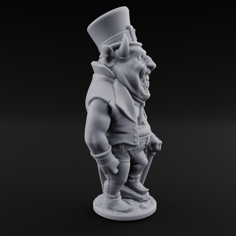 Roll Up Roll Up Devil Entertainer A Miniature for Dungeons and Dragons, Pathfinder or other TTRPGs