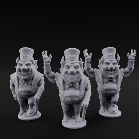Roll Up Roll Up Devil Entertainers Miniature for Dungeons and Dragons, Pathfinder or other TTRPGs