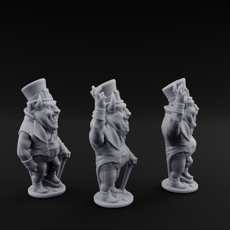 Roll Up Roll Up Devil Entertainers Miniature for Dungeons and Dragons, Pathfinder or other TTRPGs