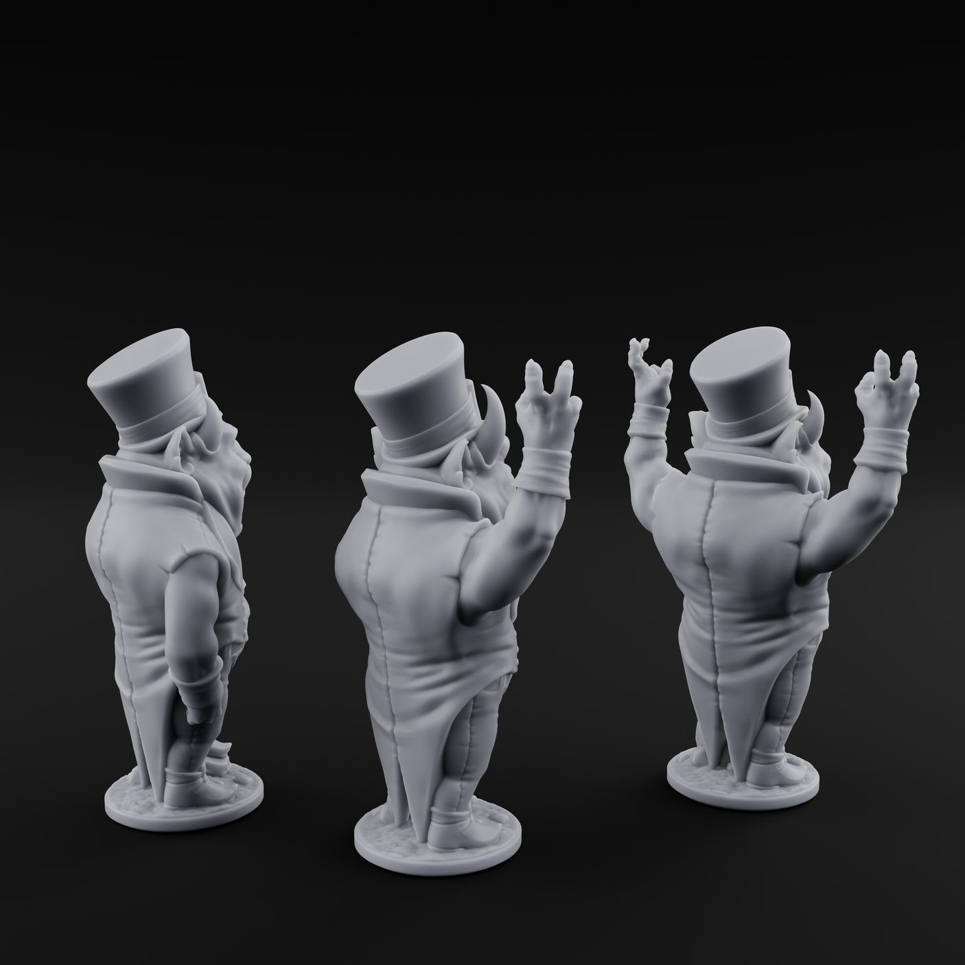 Roll Up Roll Up Devil Entertainers Miniature for Dungeons and Dragons, Pathfinder or other TTRPGs