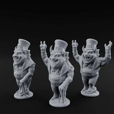 Roll Up Roll Up Devil Entertainers Miniature for Dungeons and Dragons, Pathfinder or other TTRPGs