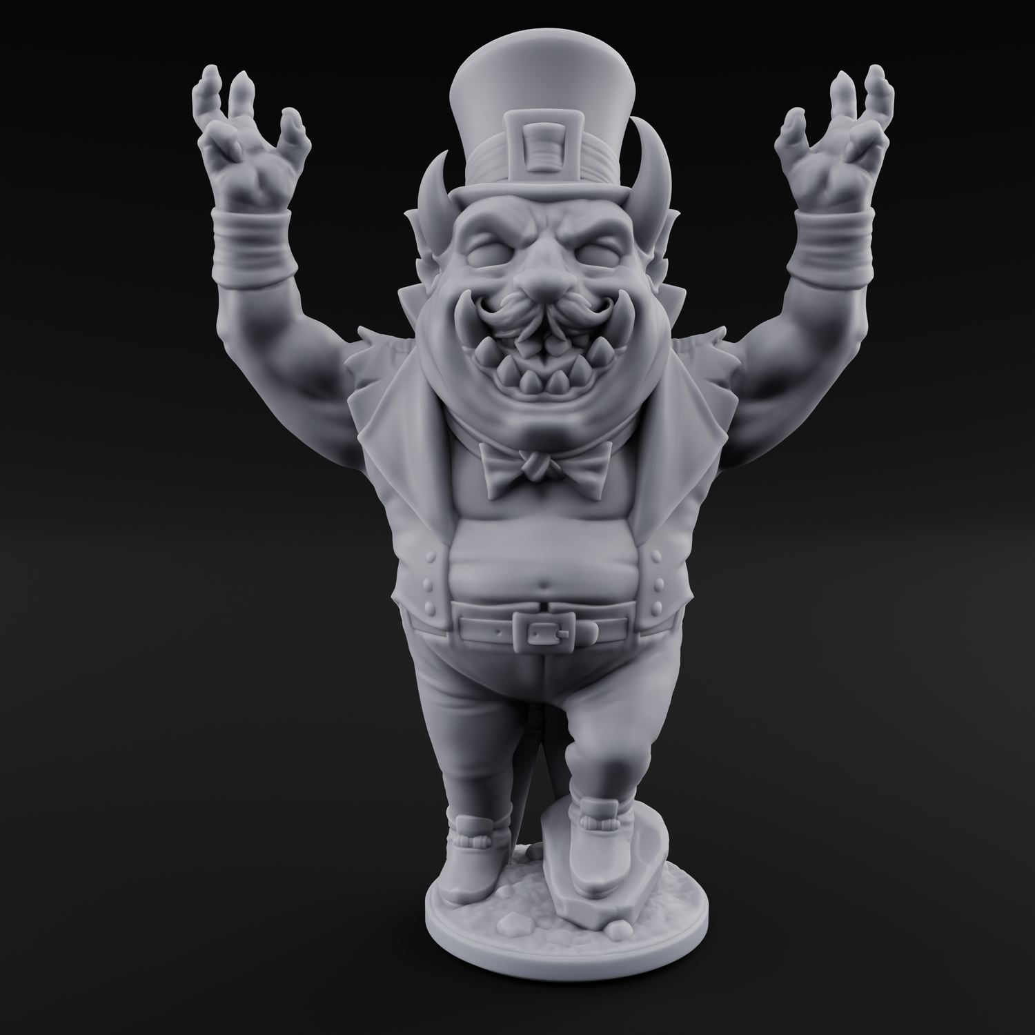 Roll Up Roll Up Devil Entertainers Miniature for Dungeons and Dragons, Pathfinder or other TTRPGs